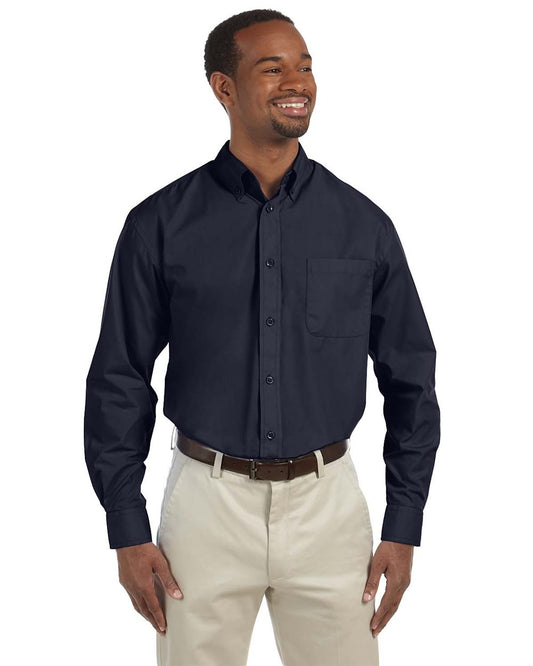 Harriton Men's Tall Essential Poplin - M510T