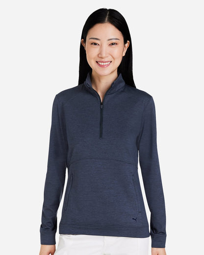 Puma Golf Women's Cloudspun Rockaway Quarter-Zip Pullover - 535516