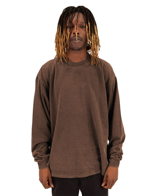 Shaka Wear Garment-Dyed Long Sleeve T-Shirt - SHGDLS