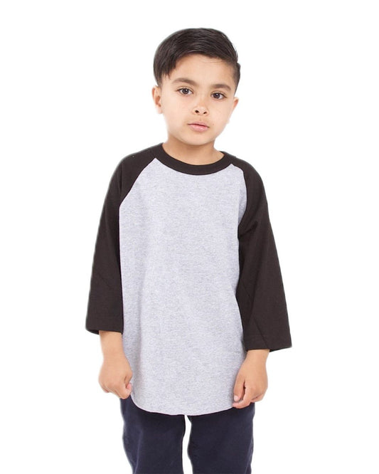 Shaka Wear Youth Three-Quarter Sleeve Raglan - SHRAGY