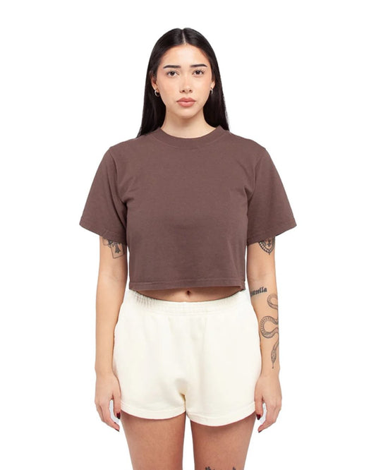 Shaka Wear Women's Garment-Dye Crop T-Shirt - SHGDC