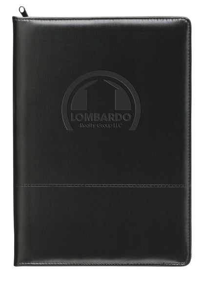 Good Value Script Zippered Padfolio-15136