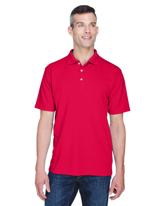 UltraClub Men's Cool & Dry Stain-Release Performance Polo - 8445