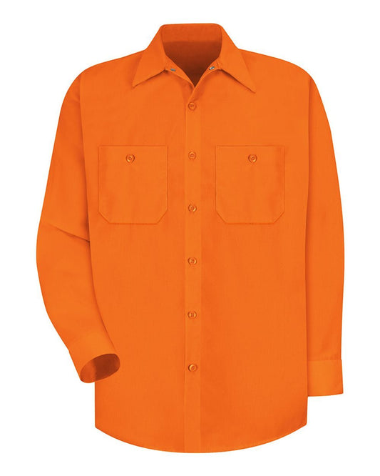 Red Kap Enhanced Visibility Long Sleeve Work Shirt - SS14