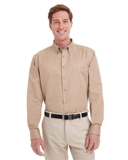 Men's Foundation Cotton Twill Dress Shirt with Teflon