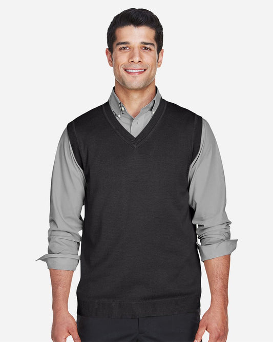 Devon & Jones Unisex V-Neck Sweater Vest - D477