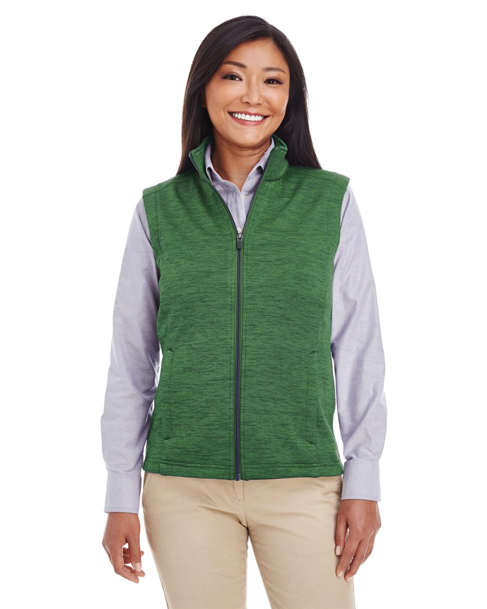 Devon & Jones Women's Newbury Mélange Fleece Vest - DG797W