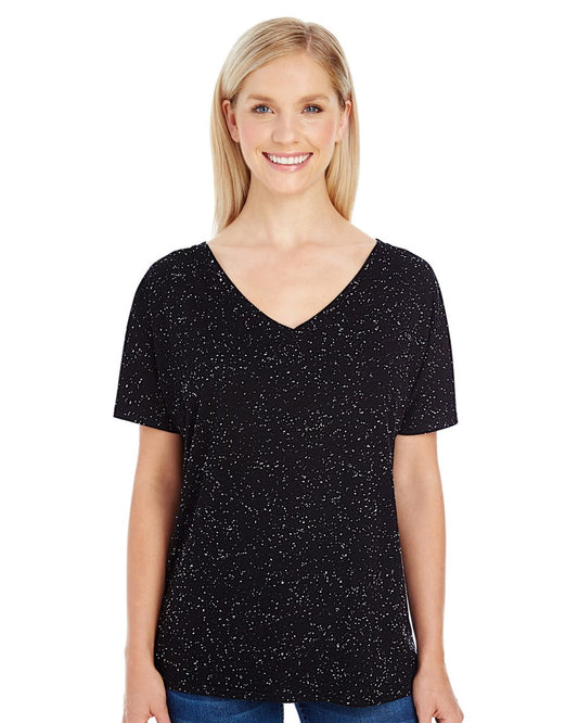 Threadfast Apparel Women's Tri-Blend Fleck V-Neck T-Shirt - 203FV