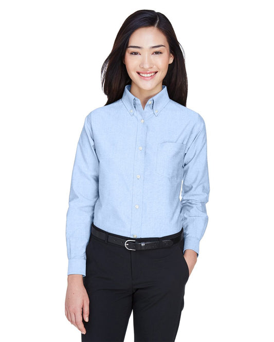 UltraClub Women's Classic Wrinkle-Resistant Oxford Shirt - 8990