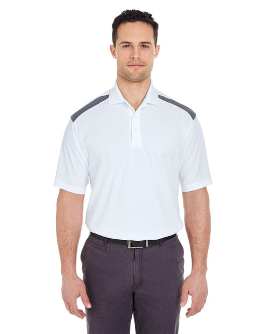 UltraClub Unisex Cool & Dry Two-Tone Mesh Piqué Polo - 8215