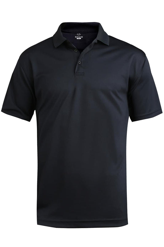 Mens Performance Flat-Knit Short Sleeve Polo