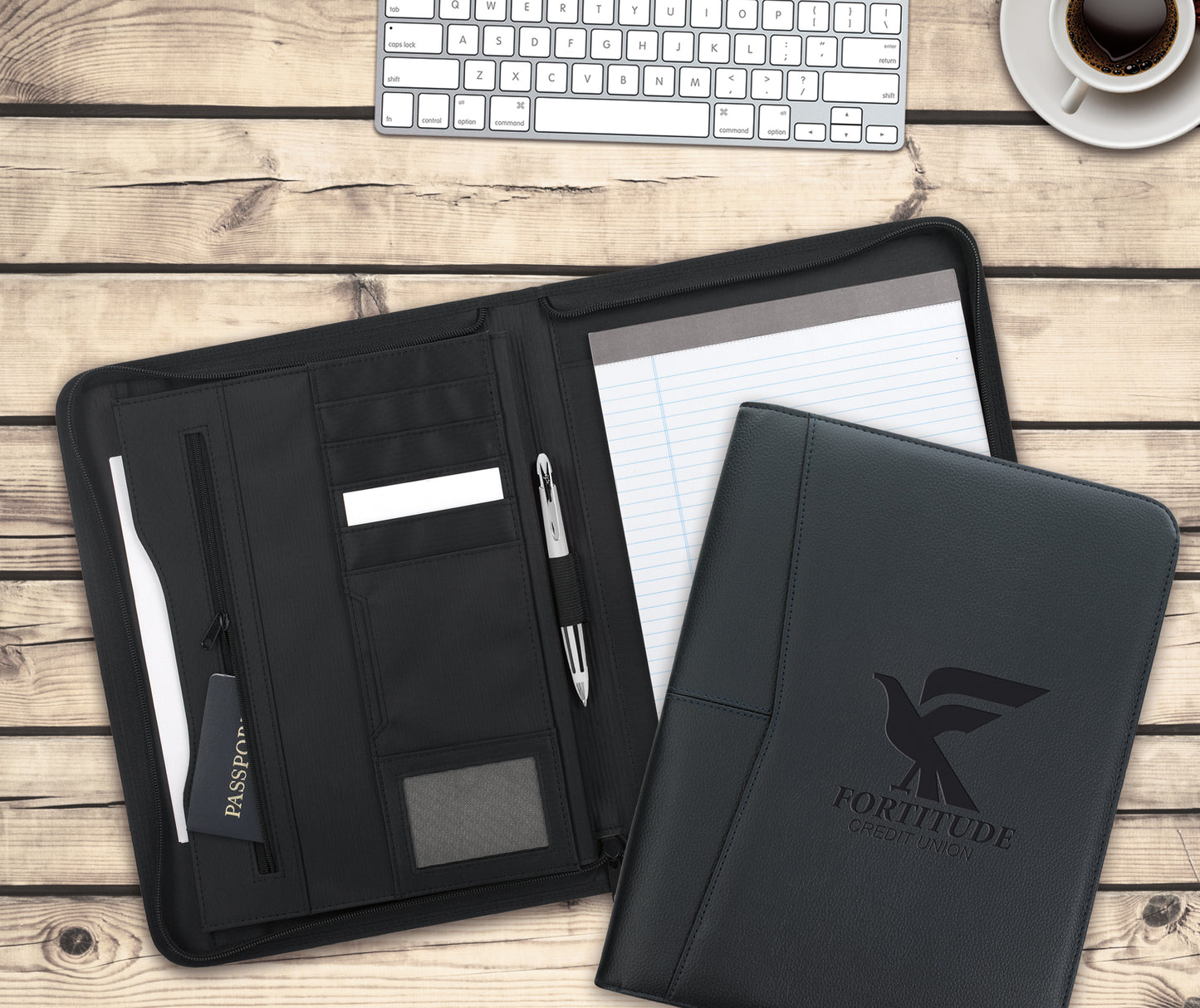 Arrow Zippered Padfolio-15820
