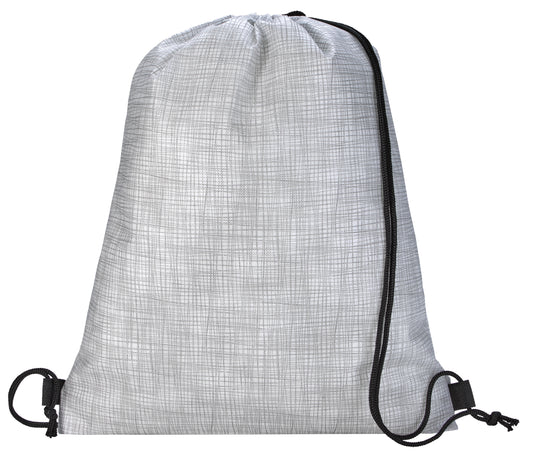 Good Value NonWoven Shimmer Drawstring Backpack-15921