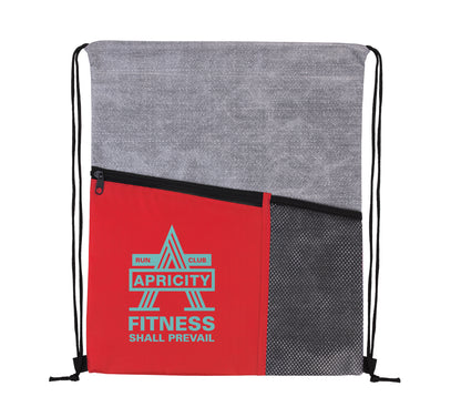 Good Value Heathered RPET NonWoven Drawstring Backpack-16265