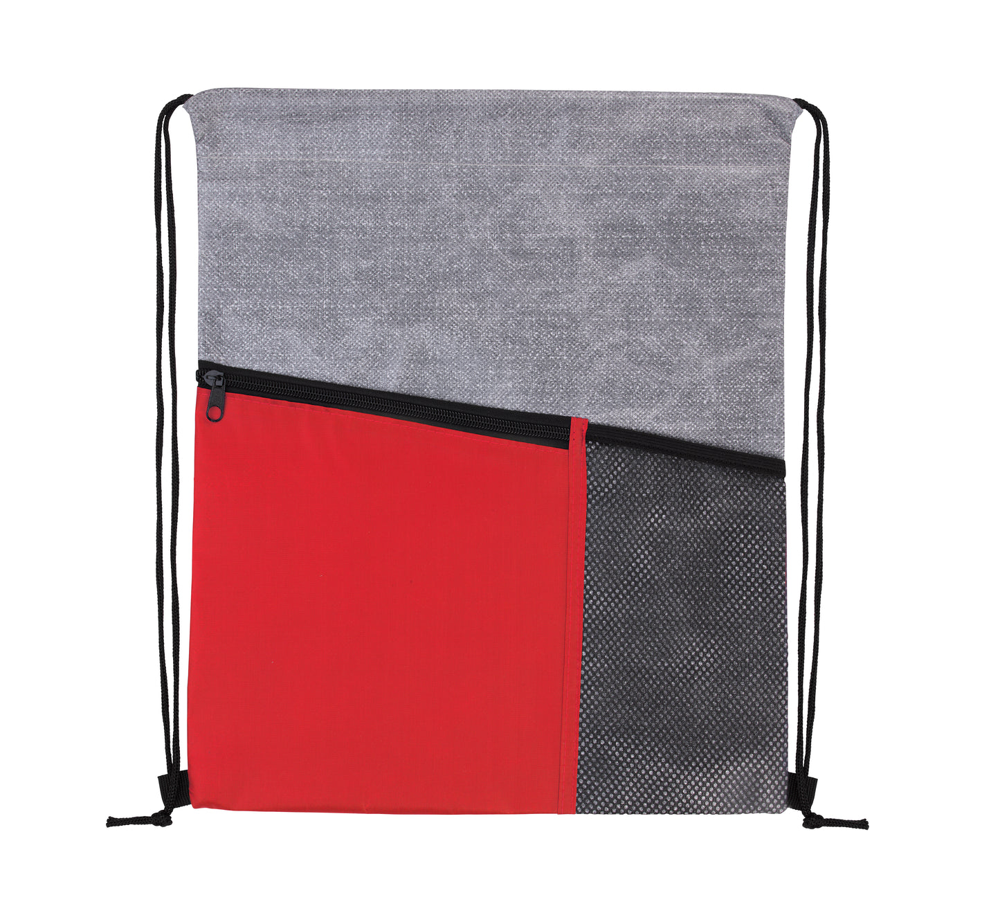 Good Value Heathered RPET NonWoven Drawstring Backpack-16265