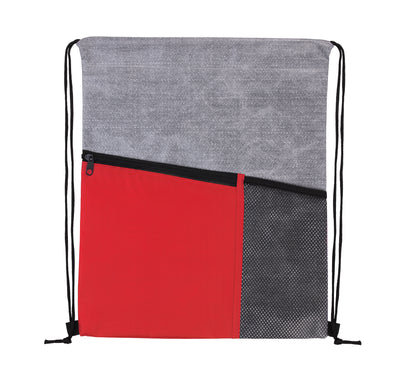 Good Value Heathered RPET NonWoven Drawstring Backpack-16265