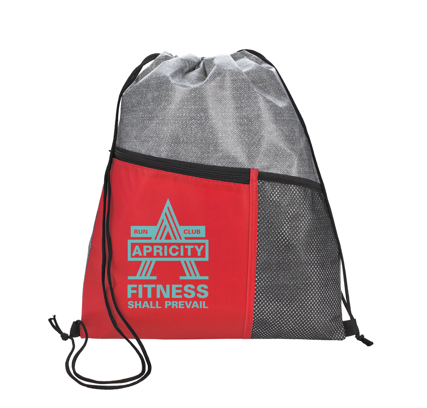 Good Value Heathered RPET NonWoven Drawstring Backpack-16265