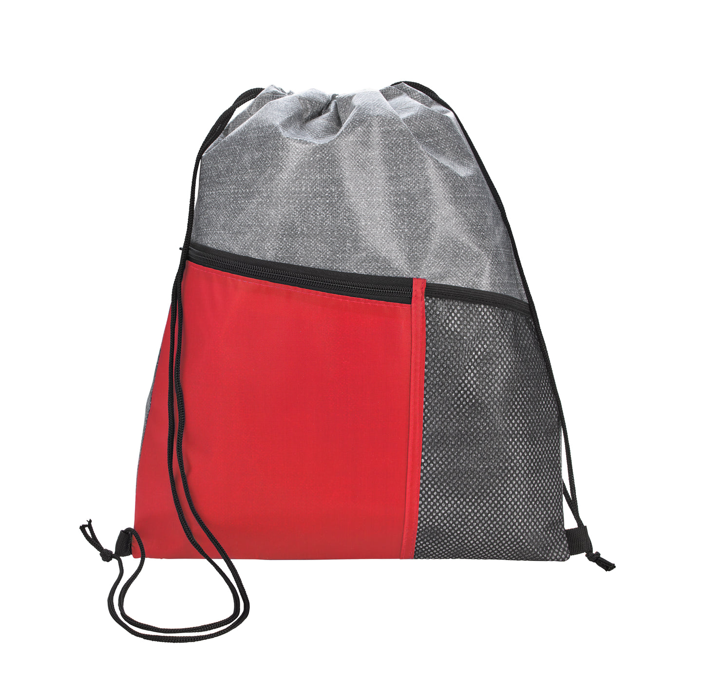 Good Value Heathered RPET NonWoven Drawstring Backpack-16265