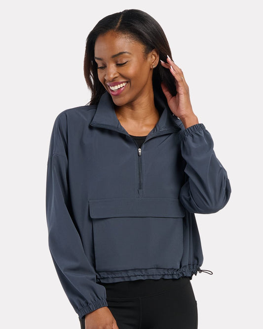 Boxercraft Women's Stretch Woven Quarter-Zip Pullover - BW5204