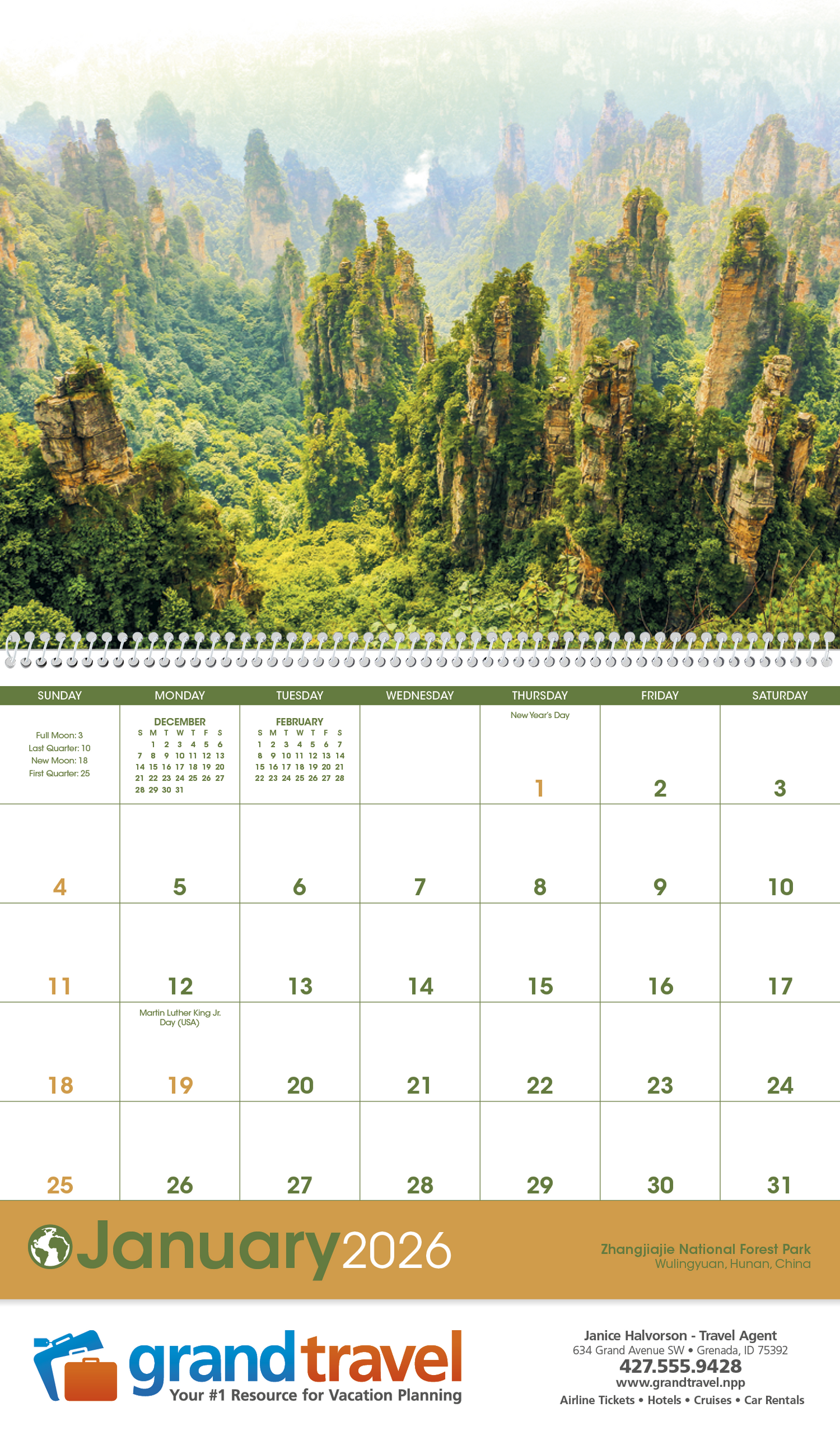Triumph Calendars World Scenic Calendar-1712