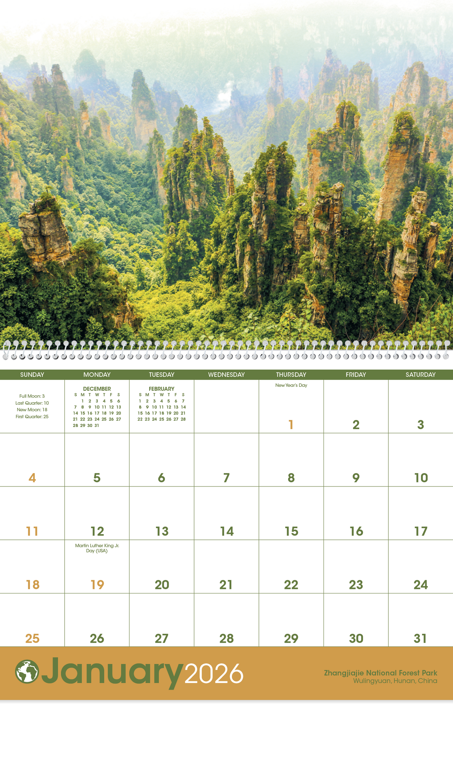 Triumph Calendars World Scenic Calendar-1712