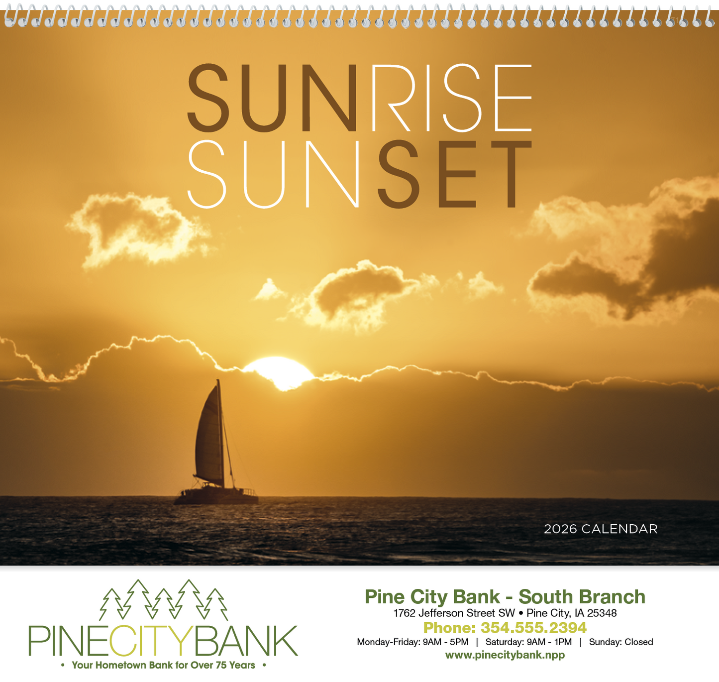 Triumph Calendars Sunrise Sunset Calendar-1715