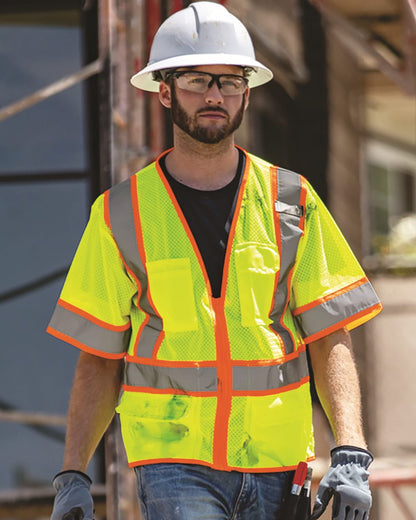 Kishigo Ultra-Cool™ Six-Pocket Mesh Surveyor’s Vest - 1242-1243