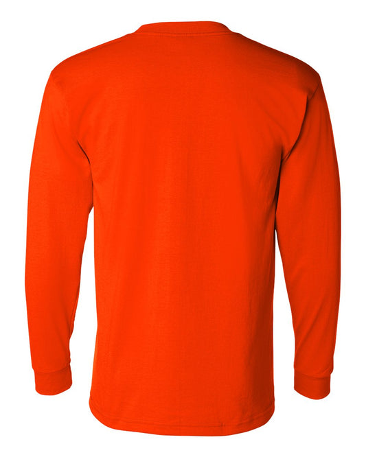 Bayside USA-Made 50/50 Long Sleeve Pocket T-Shirt - 1730