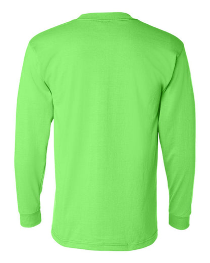 Bayside USA-Made 50/50 Long Sleeve Pocket T-Shirt - 1730