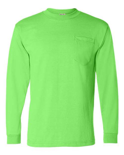 Unisex USA-Made 50/50 Long Sleeve Pocket T-Shirt