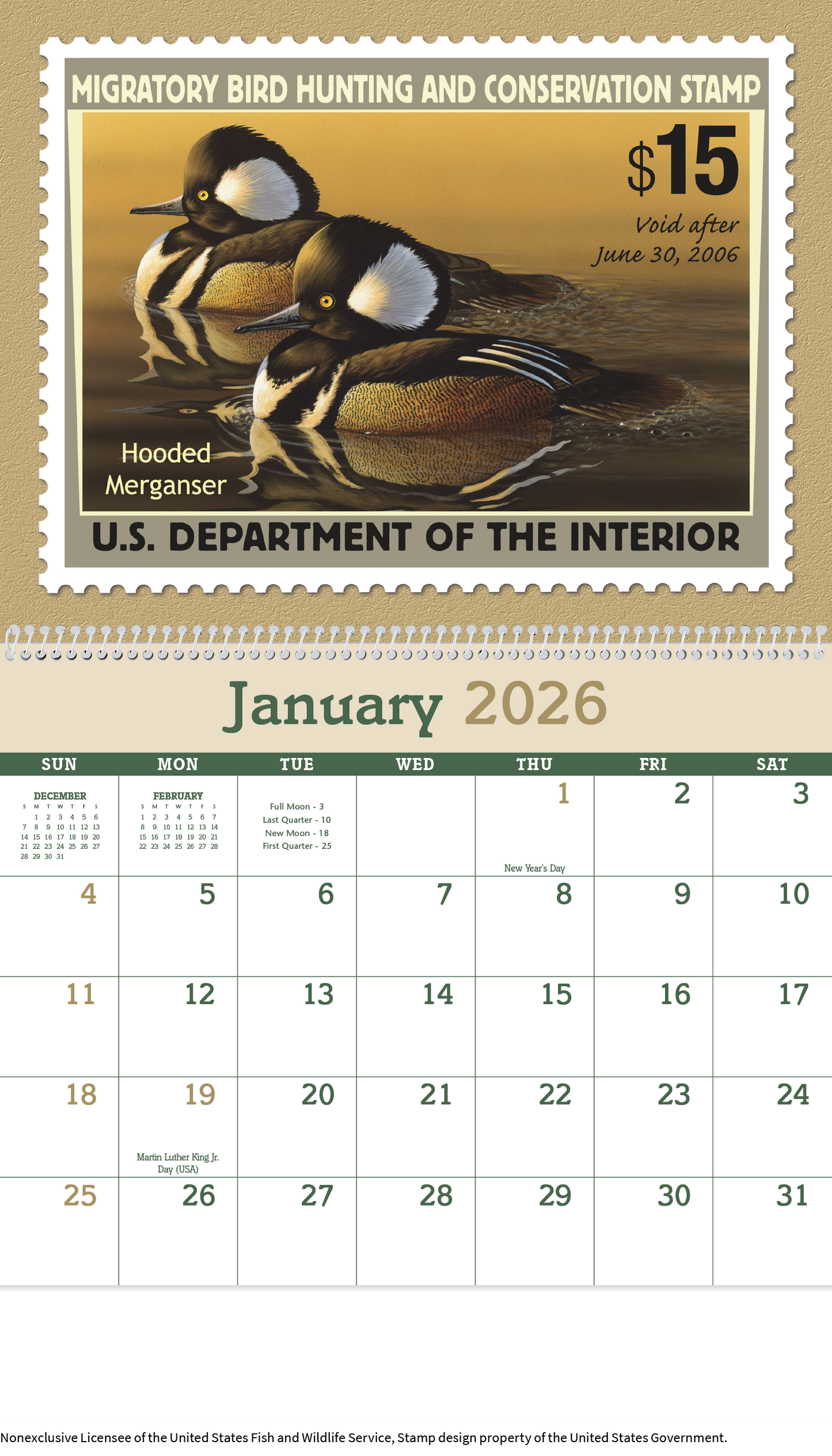 Triumph Calendars Duck Stamps Calendar-1809