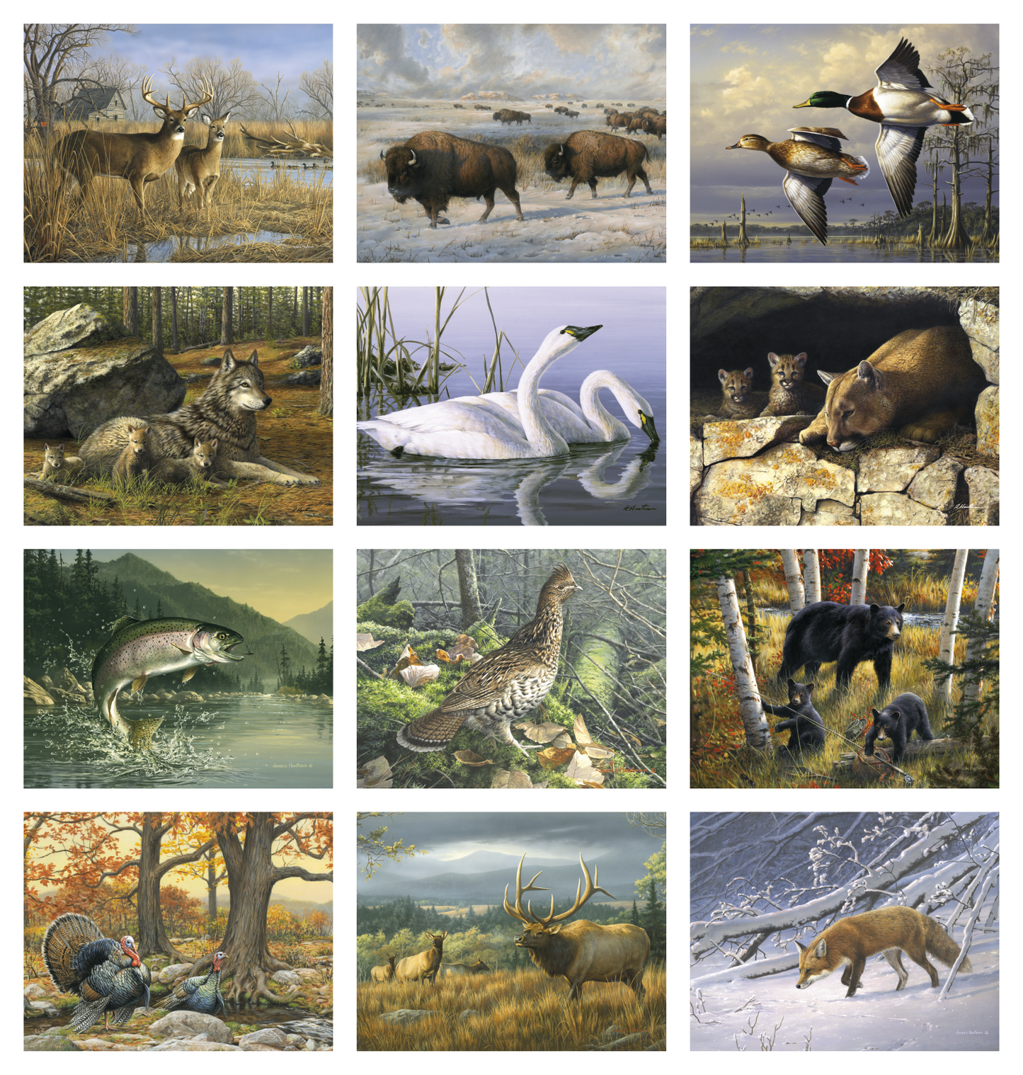 Triumph Calendars Wildlife Art by the Hautman Brothers Calendar-1811