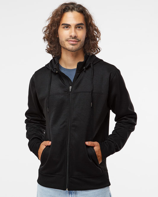 Independent Trading Co. Poly-Tech Full-Zip Hooded Sweatshirt - EXP80PTZ