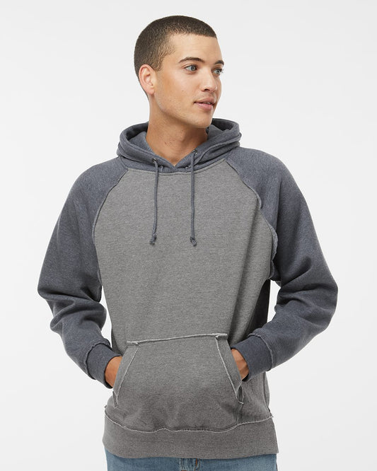 J. America Vintage Heather Hooded Sweatshirt - 8885