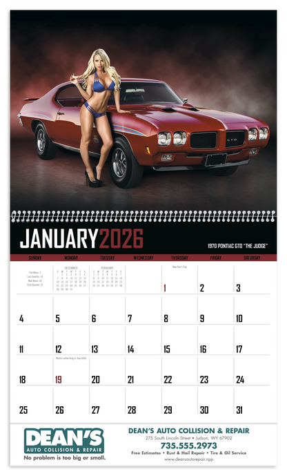 Triumph Calendars American Muscle Calendar-1854