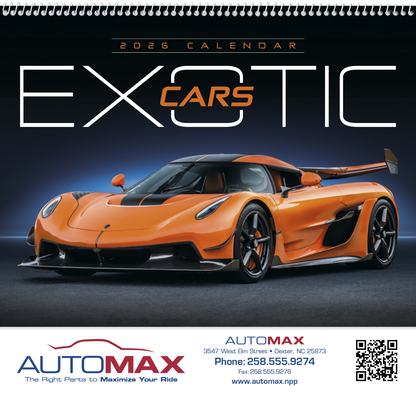 Triumph Calendars Exotic Cars Calendar-1859