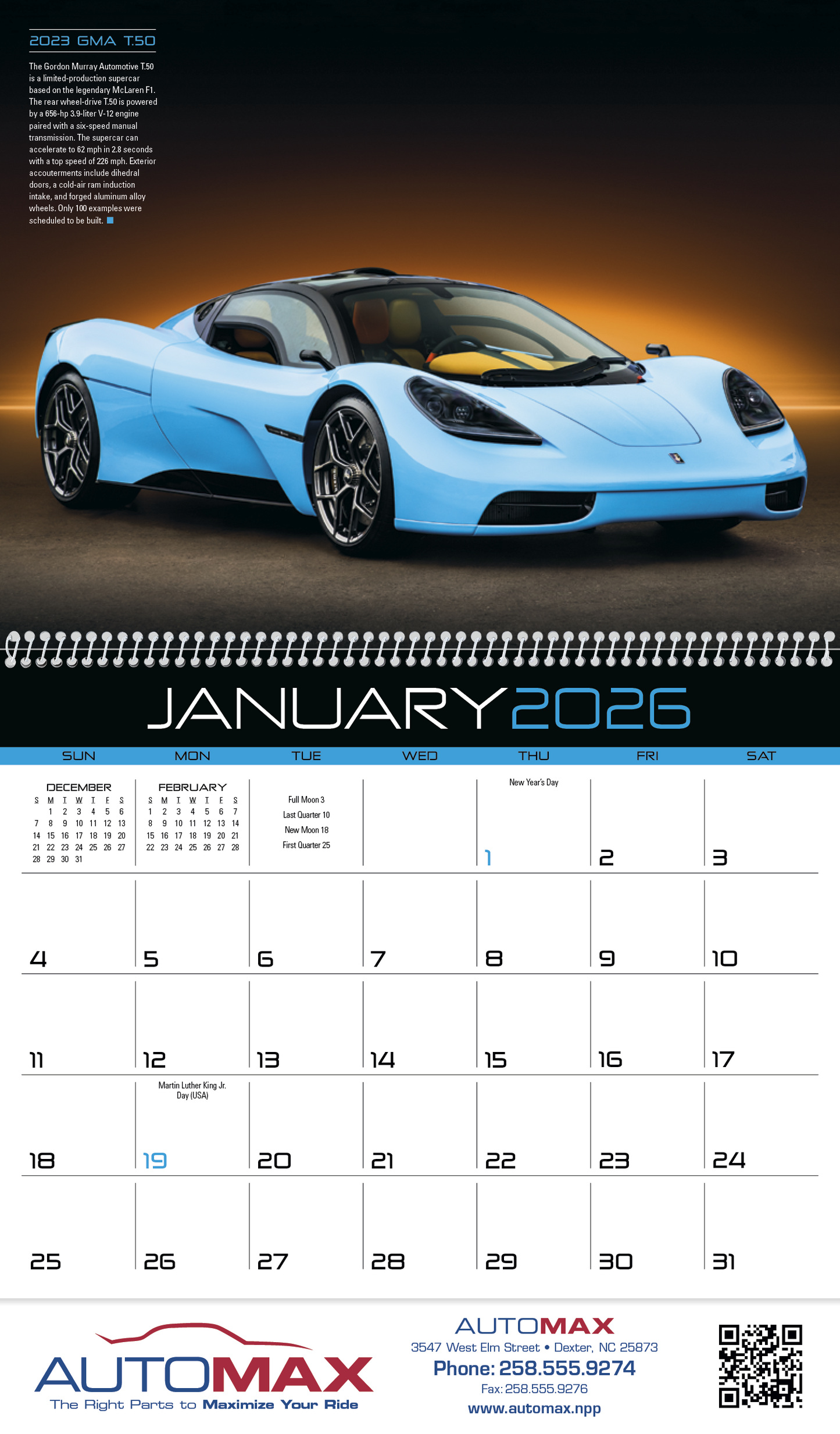 Triumph Calendars Exotic Cars Calendar-1859