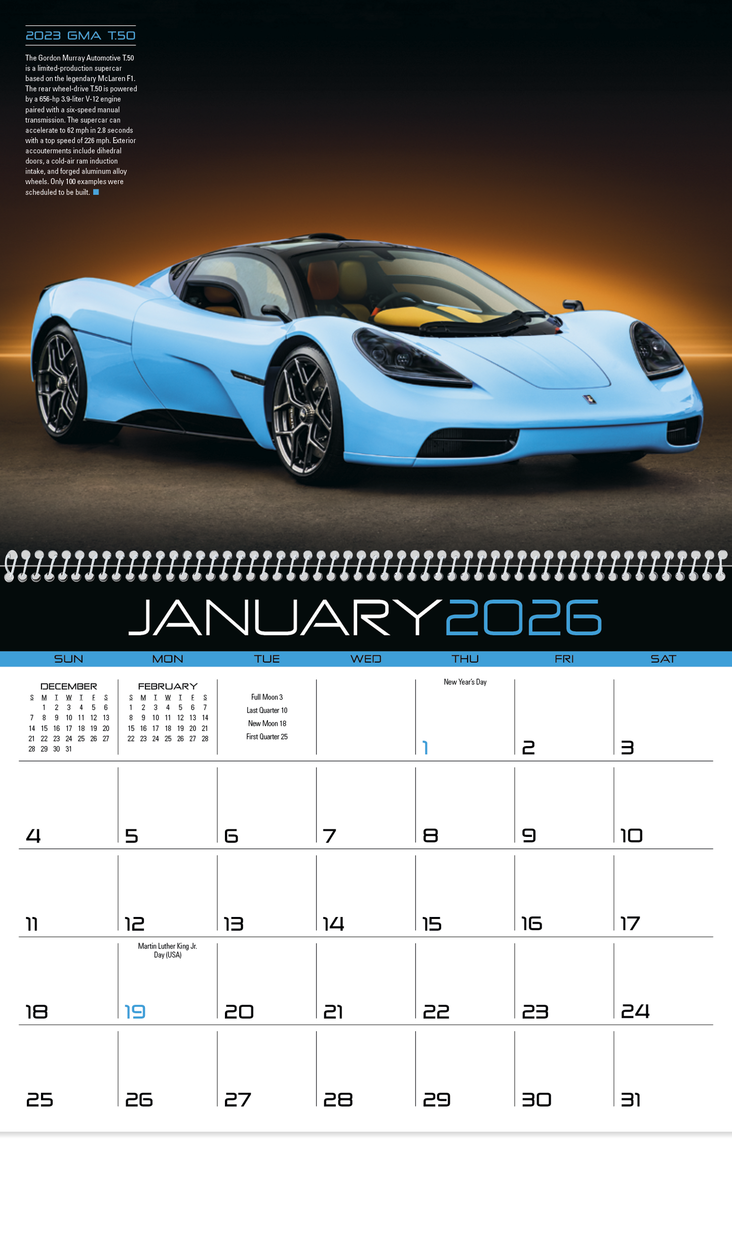 Triumph Calendars Exotic Cars Calendar-1859