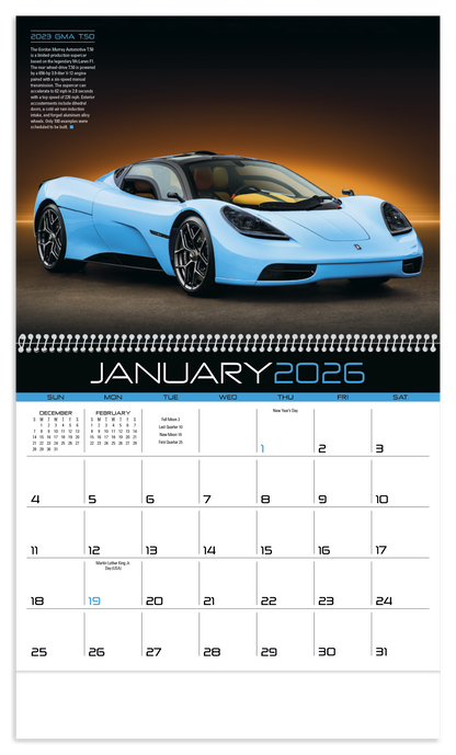 Triumph Calendars Exotic Cars Calendar-1859