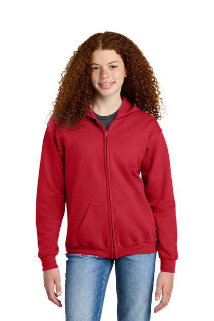 Gildan? Youth Heavy Blend? Full-Zip Hooded Sweatshirt.