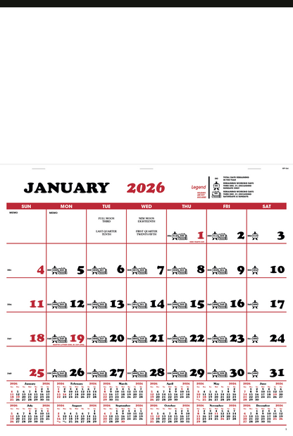 Skinner  Kennedy Contractors Apron Calendar-195-E