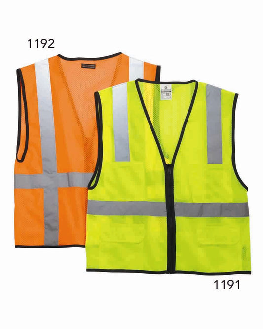 Kishigo Economy Mesh 6-Pocket Vest - 1191-1192