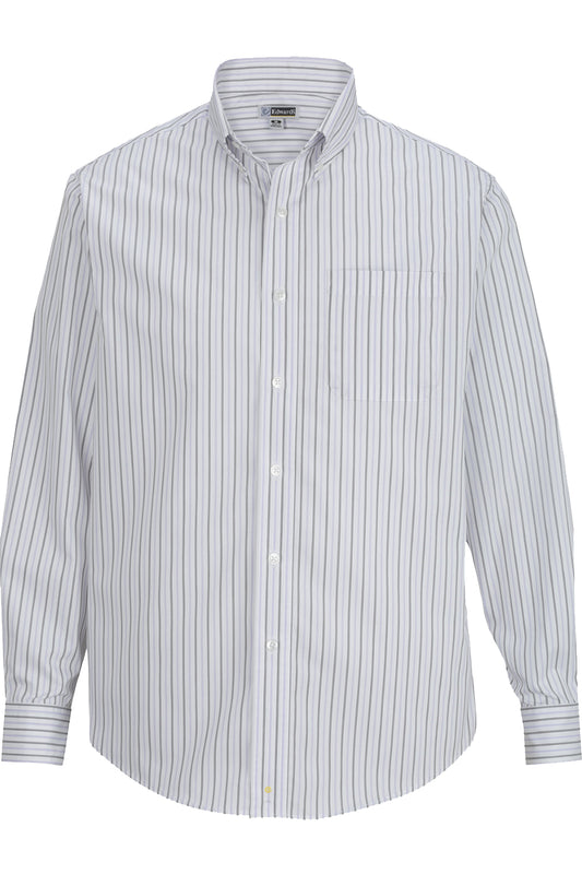 Mens Double Stripe Dress Poplin Shirt - 1983