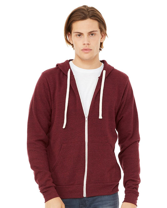BELLA + CANVAS Triblend Sponge Fleece Full-Zip Hoodie - 3909