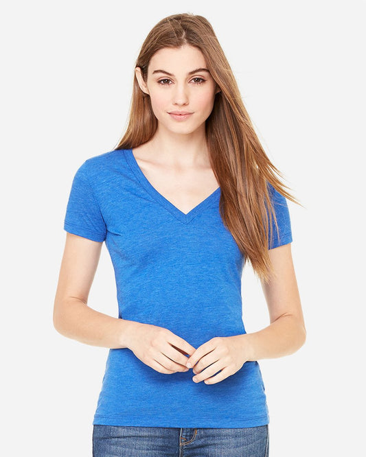 BELLA + CANVAS Women’s Triblend Deep V-Neck Tee - 8435