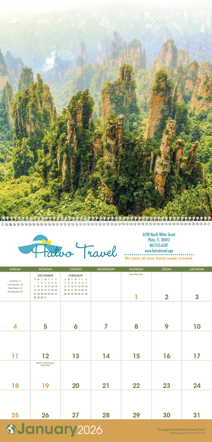 Triumph Calendars World Scenic Calendar-2101