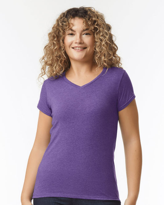 Gildan Softstyle? Women's Fit V-Neck T-Shirt. 64V00L