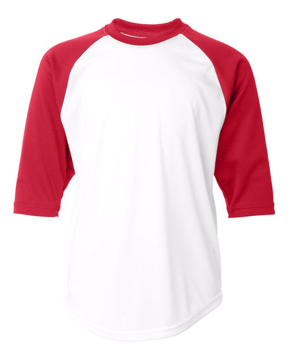 Badger Youth B-Core 3/4 Sleeve Baseball T-Shirt - 2133