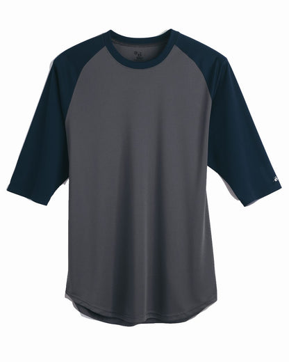 Badger B-Core Three-Quarter Sleeve Baseball T-Shirt - 4133