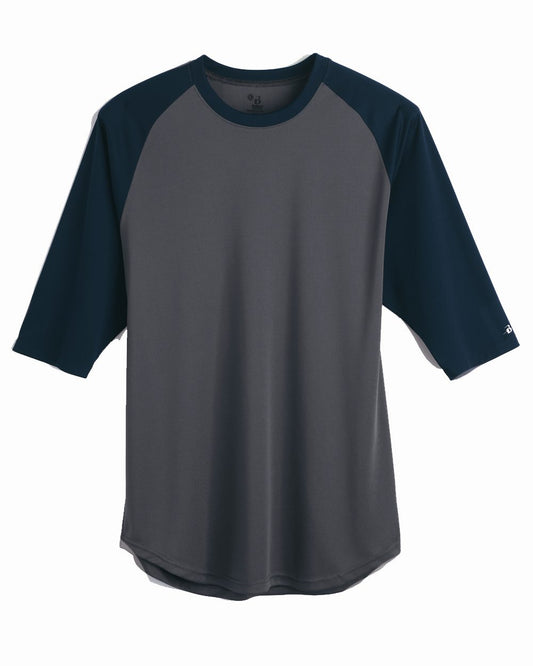 Badger B-Core Three-Quarter Sleeve Baseball T-Shirt - 4133